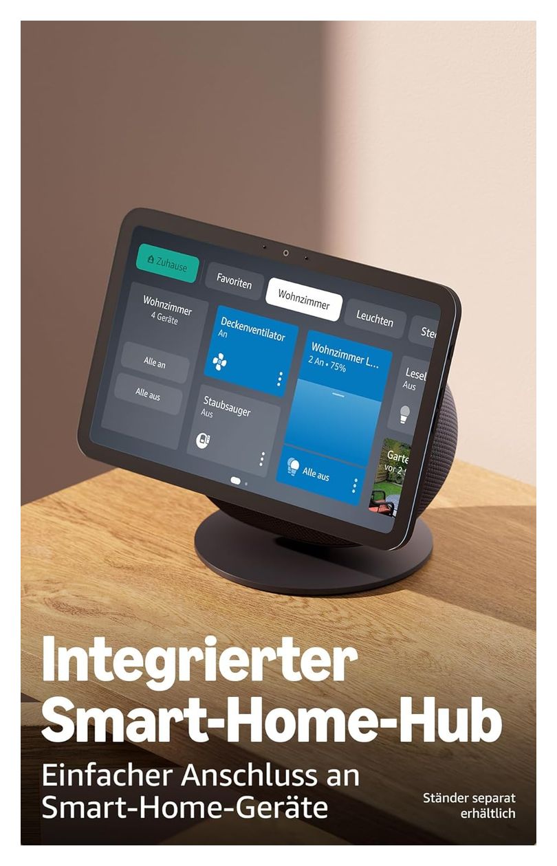Echo Show 8 Wlan Lautsprecher mit Bluetooth Amazon Alexa  (Weiß) 
