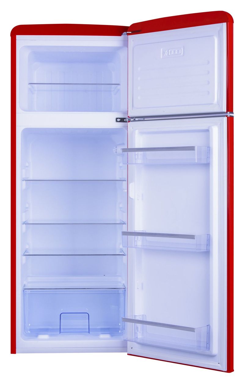 DTR374190R 162 l / 44 l Kühl-Gefrierkombi freistehend 144 kWh Jahr  (Rot) 