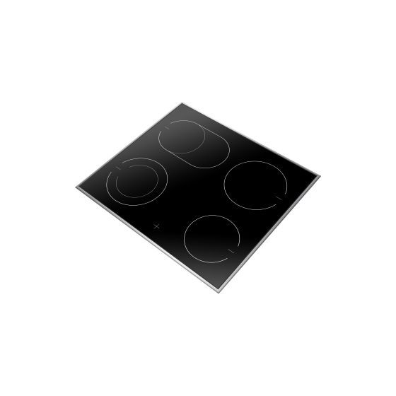 EC742100E herdgebundenes 60 cm Glaskeramik Kochfeld/Herdplatte 4 Zone(n) 