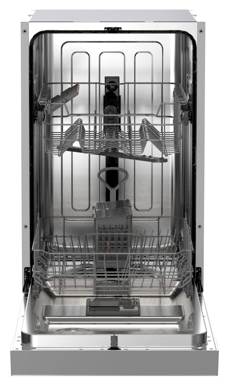 EGSPU500490 45 cm Geschirrspüler unterbaufähig leise 10 Maßgedecke aquaStop Funktion (Edelstahl) 