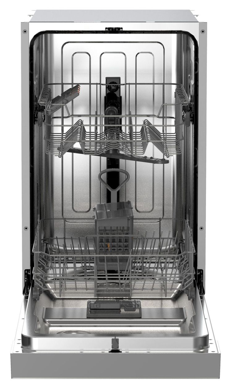 EGSPU500490 45 cm Geschirrspüler unterbaufähig leise 10 Maßgedecke aquaStop Funktion Mini Active (Edelstahl) 