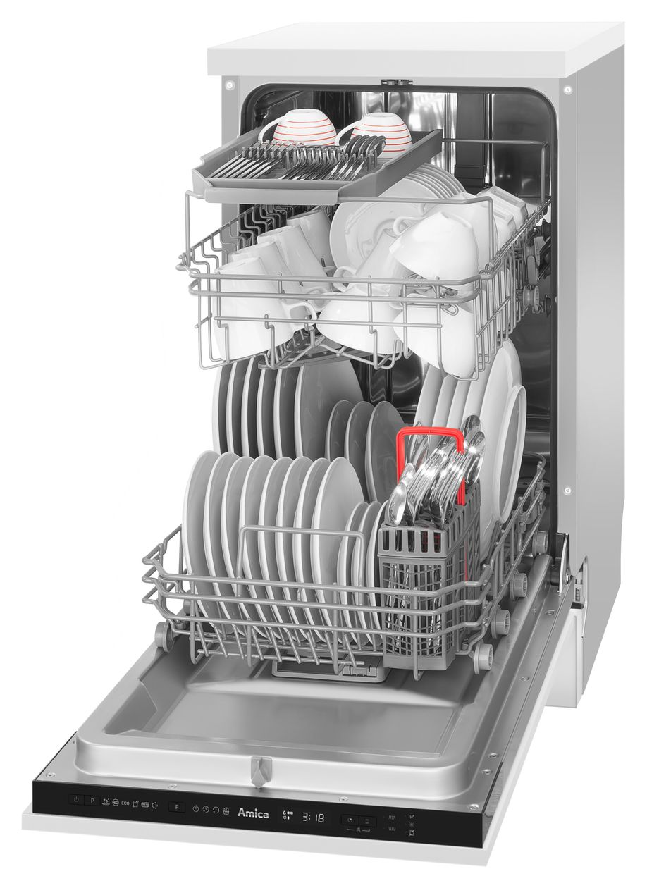 EGSPV586900 45 cm Geschirrspüler vollintegriert (ohne Front) Leise 10 Maßgedecke aquaStop Funktion 