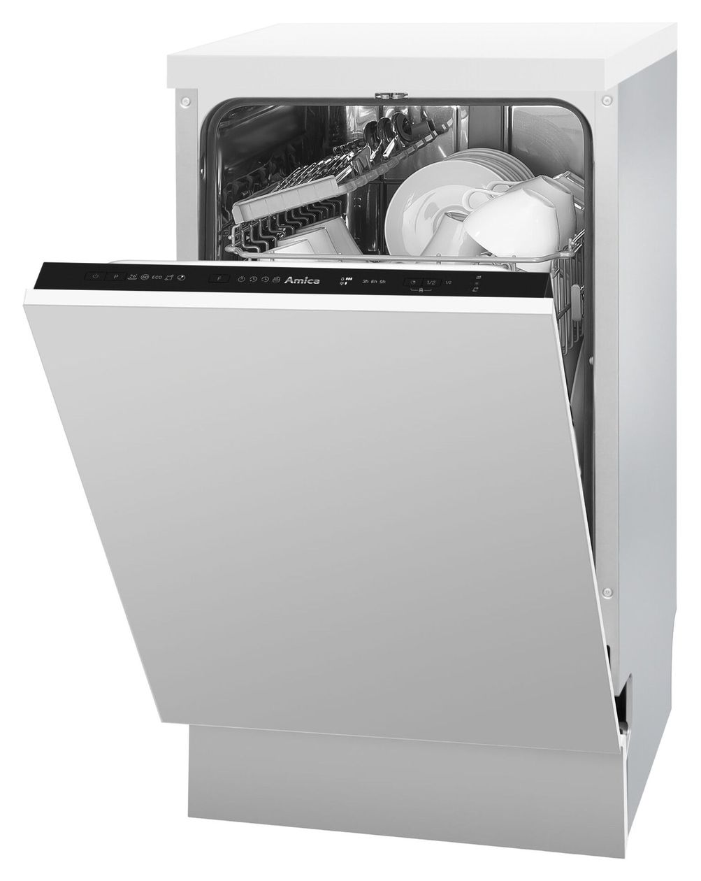 EGSPV587921 45 cm Geschirrspüler vollintegriert (ohne Front) Leise 10 Maßgedecke aquaStop Funktion 