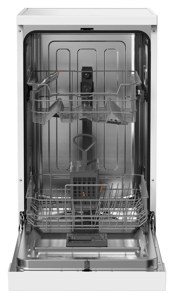 GSP 539 460 45 cm Geschirrspüler freistehend leise 11 Maßgedecke aquaStop Funktion (Weiß) 