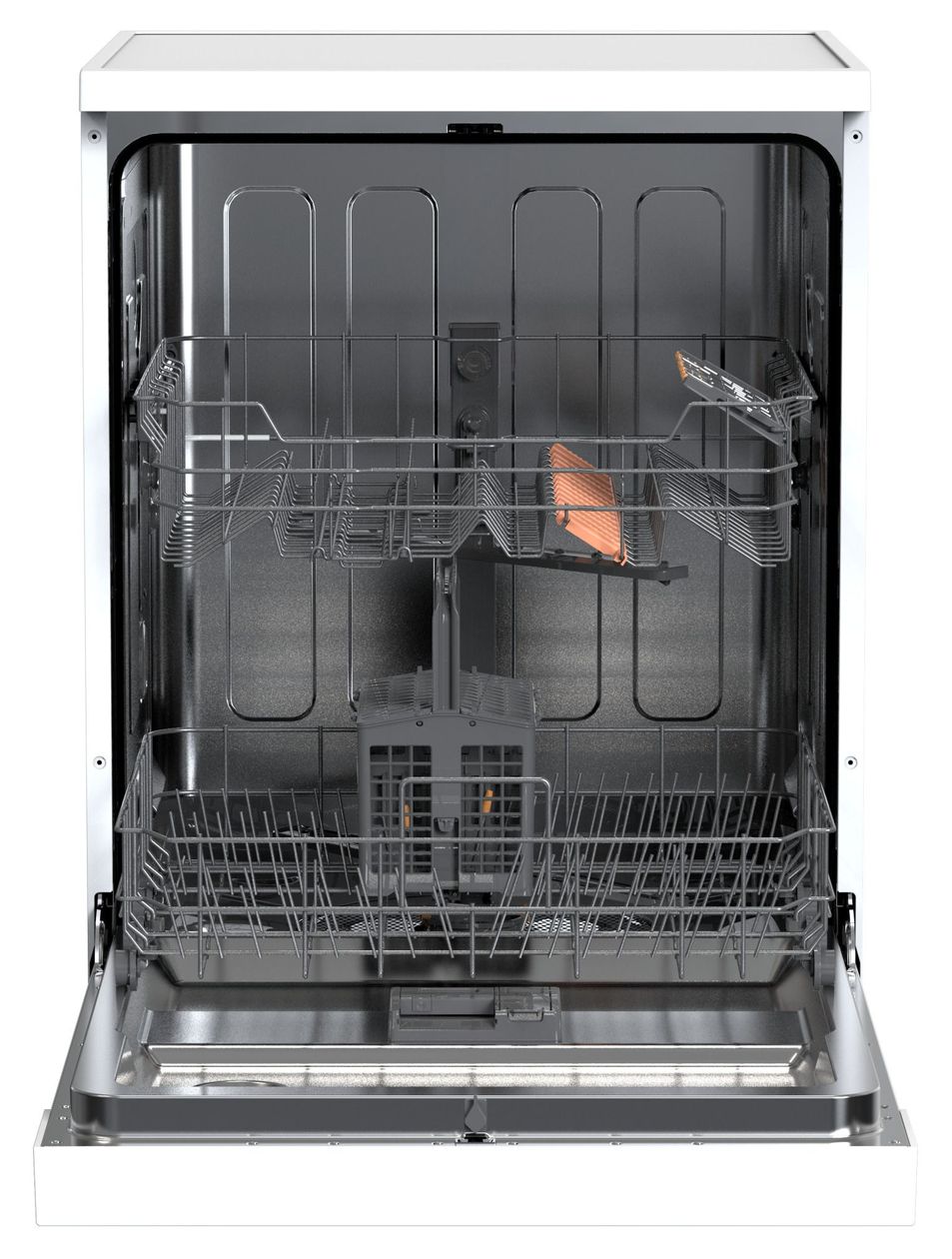 GSP 543 450 W 60 cm Geschirrspüler freistehend leise 13 Maßgedecke aquaStop Funktion Mini Active (Weiß) 