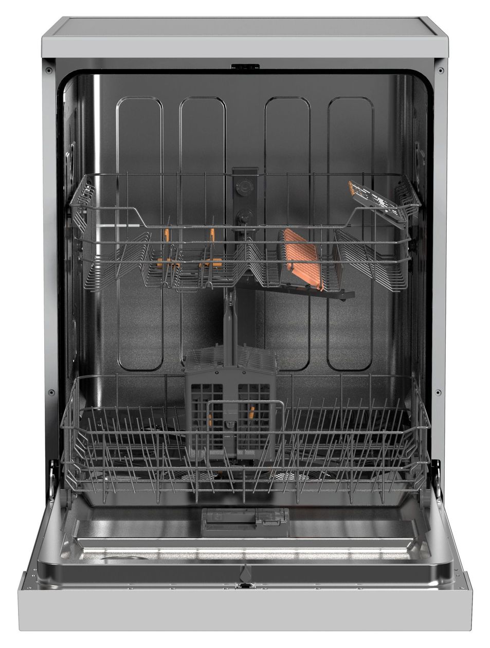 GSP 543 460 SI 60 cm Geschirrspüler freistehend leise 13 Maßgedecke aquaStop Funktion Mini Active (Silber) 