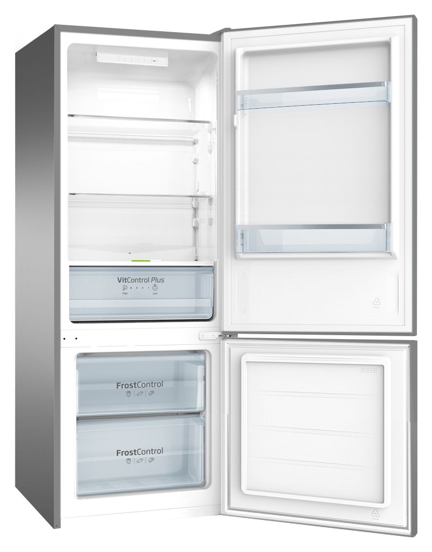 KGCL384160E 153 l / 52 l Kühl-Gefrierkombi freistehend 191 kWh Jahr  (Edelstahl) 