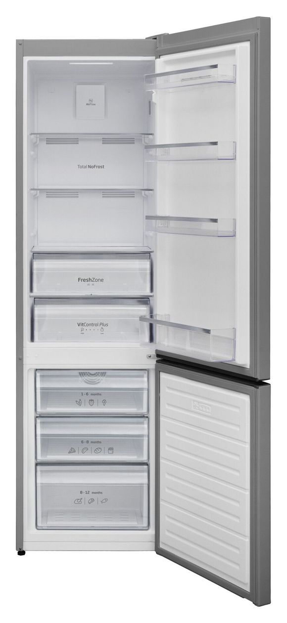 KGCN388130E 194 l / 74 l Kühl-Gefrierkombi freistehend NoFrost 222 kWh Jahr  (Edelstahl) 