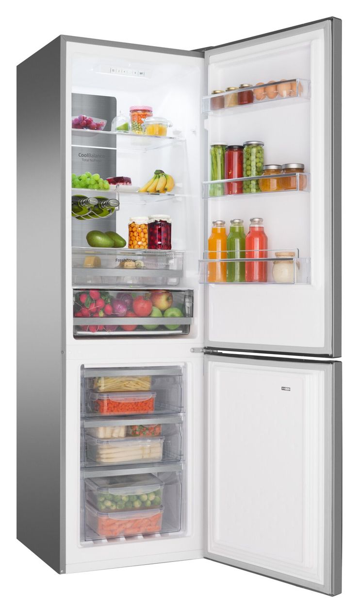 KGCN388140E 180 l / 70 l Kühl-Gefrierkombi freistehend NoFrost 174 kWh Jahr  (Edelstahl) 