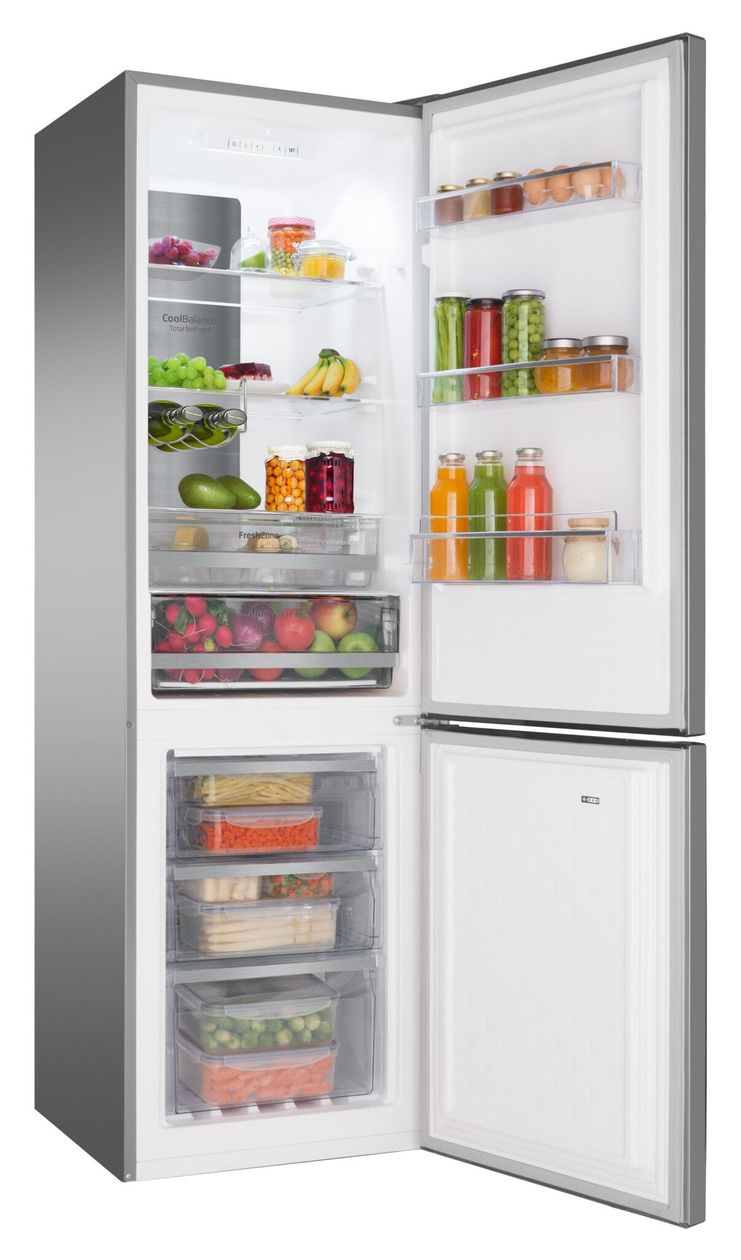 KGCN388145E 180 l / 70 l Kühl-Gefrierkombi freistehend NoFrost 140 kWh Jahr  (Edelstahl) 