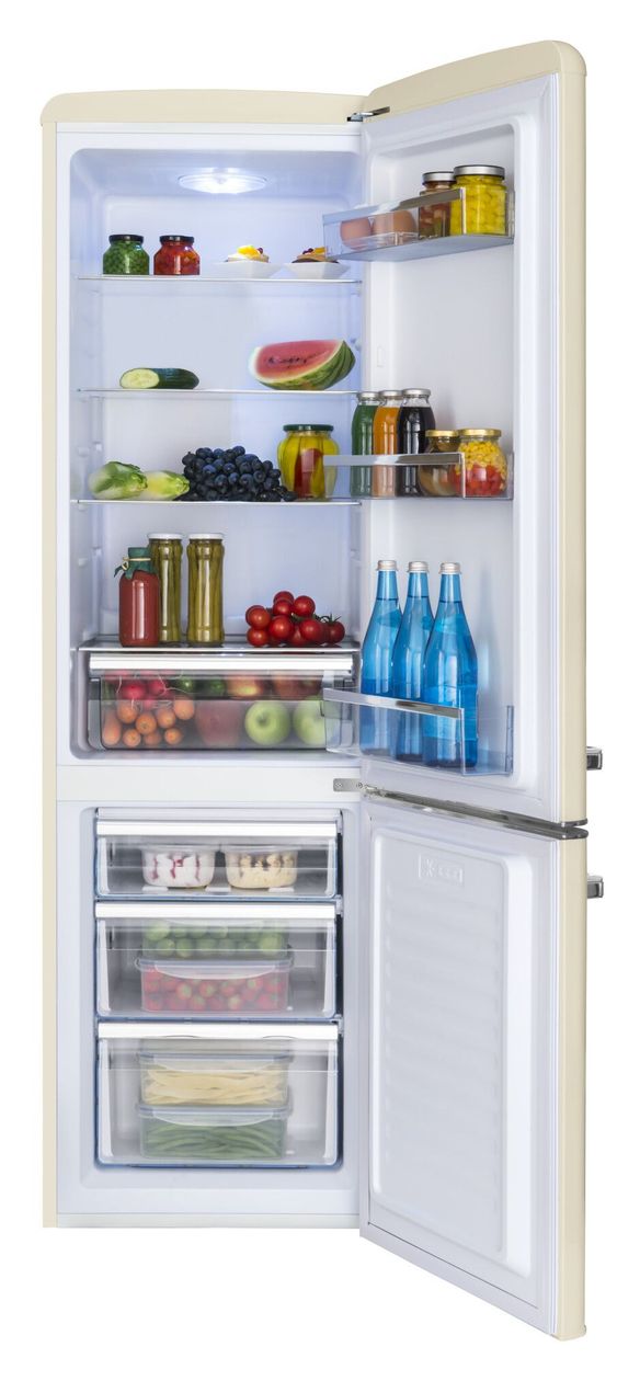 KGCR387101B 181 l / 63 l Kühl-Gefrierkombi freistehend 162 kWh Jahr  (Beige) 