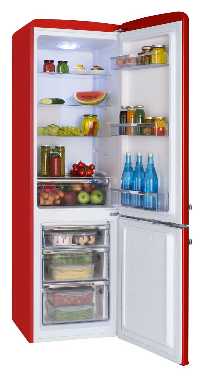 KGCR387101R 181 l / 63 l Kühl-Gefrierkombi freistehend 162 kWh Jahr  (Rot) 