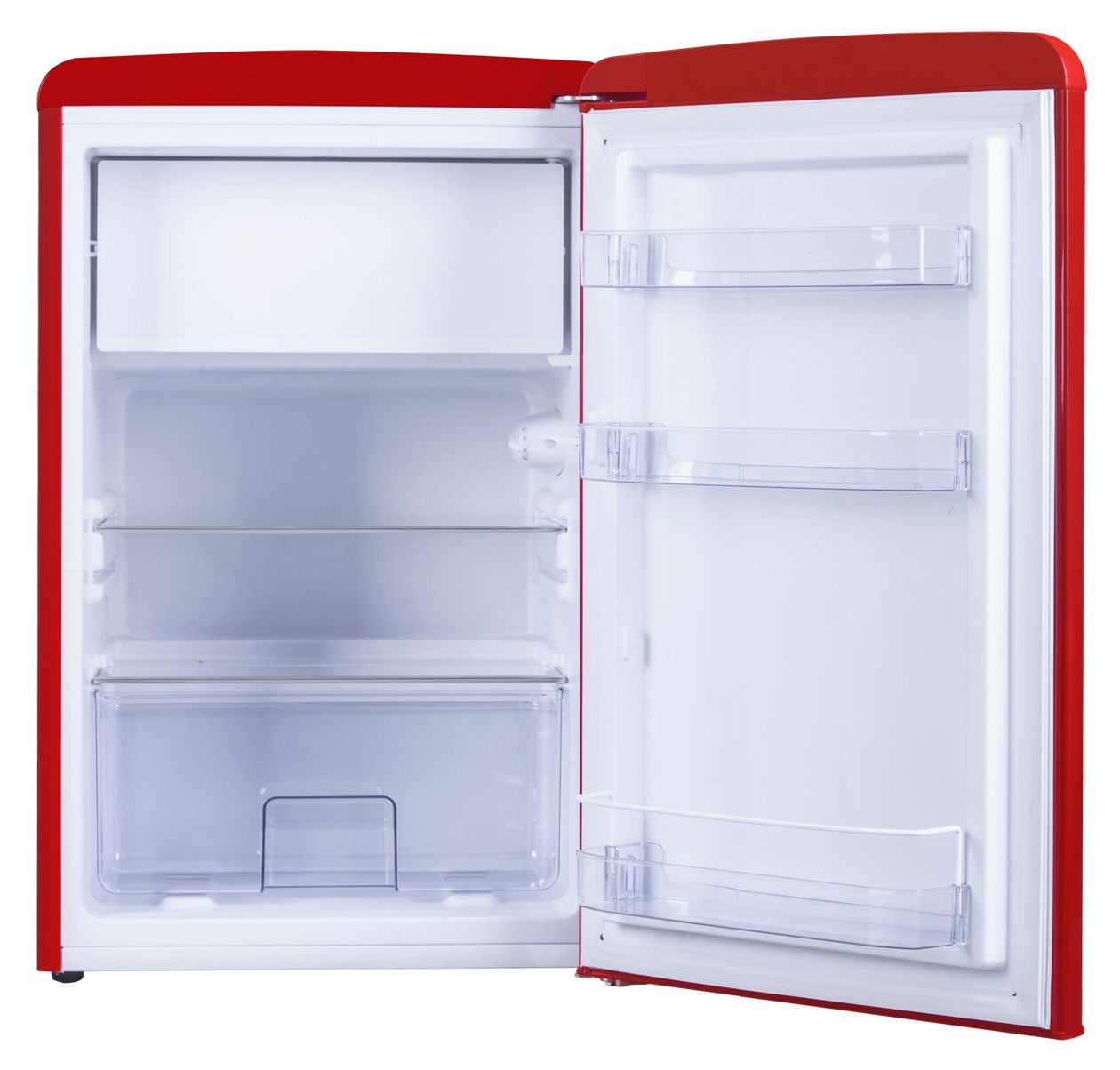 KSR361160R 108 l / 95 l Tischkühlschrank EEK: D 37 kWh Jahr  (Rot) 