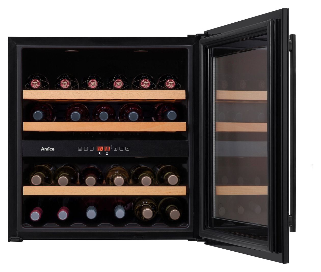 WK341212S Weinkühler Integriert EEK: G 2 Zonen 35 Flasche(n) 