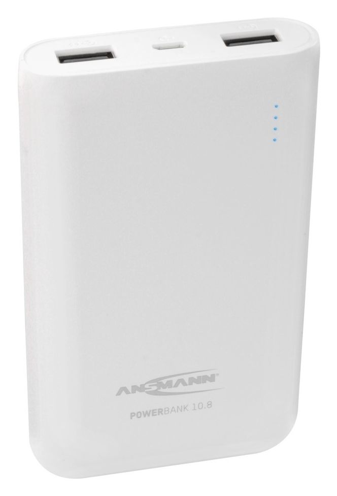 1700-0067-1 PB10.8 10800 mAh Powerbank Micro-USB  (Weiß) 