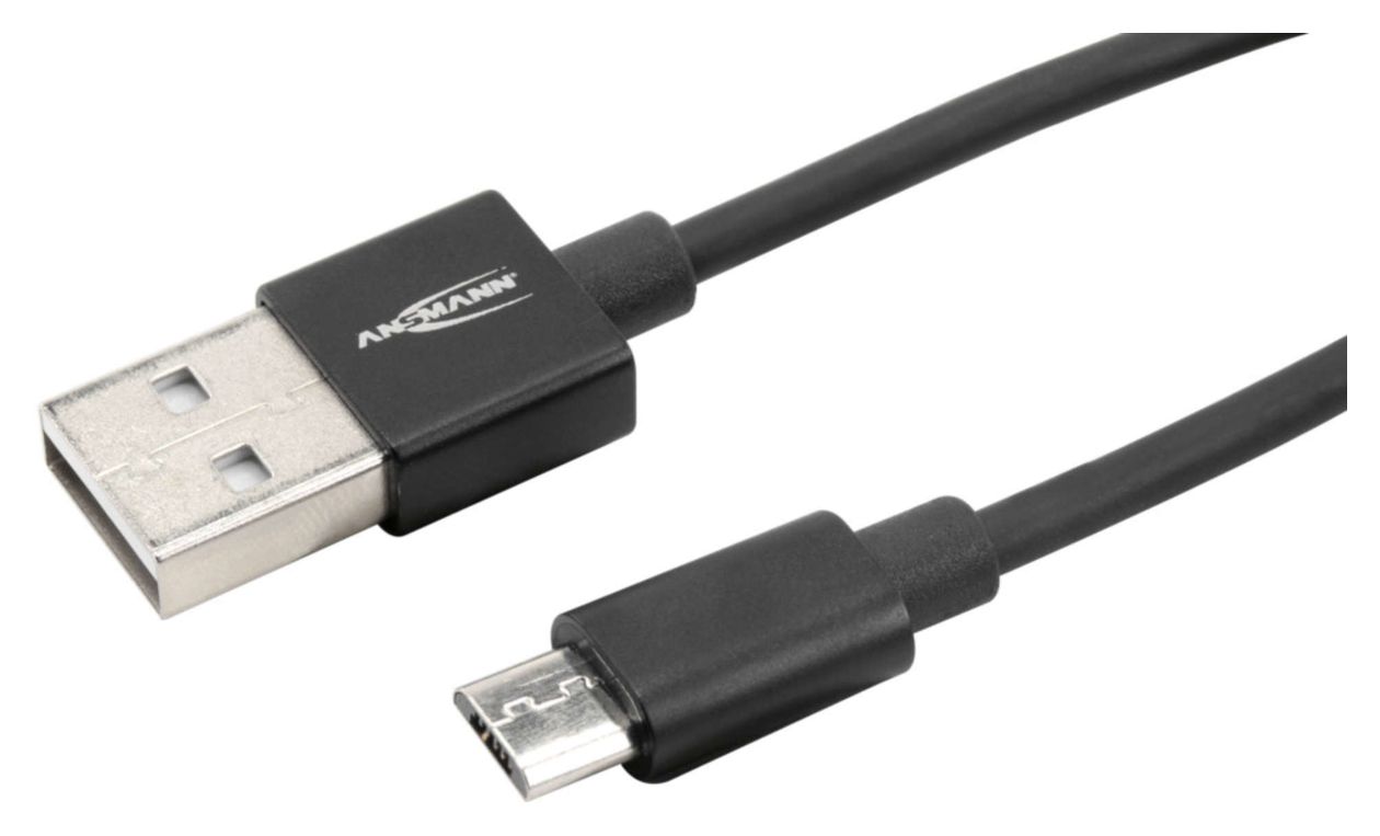 1700-0077 0,48 Gbit/s Stecker USB A auf Micro-USB B 0,2 m  (Schwarz) 