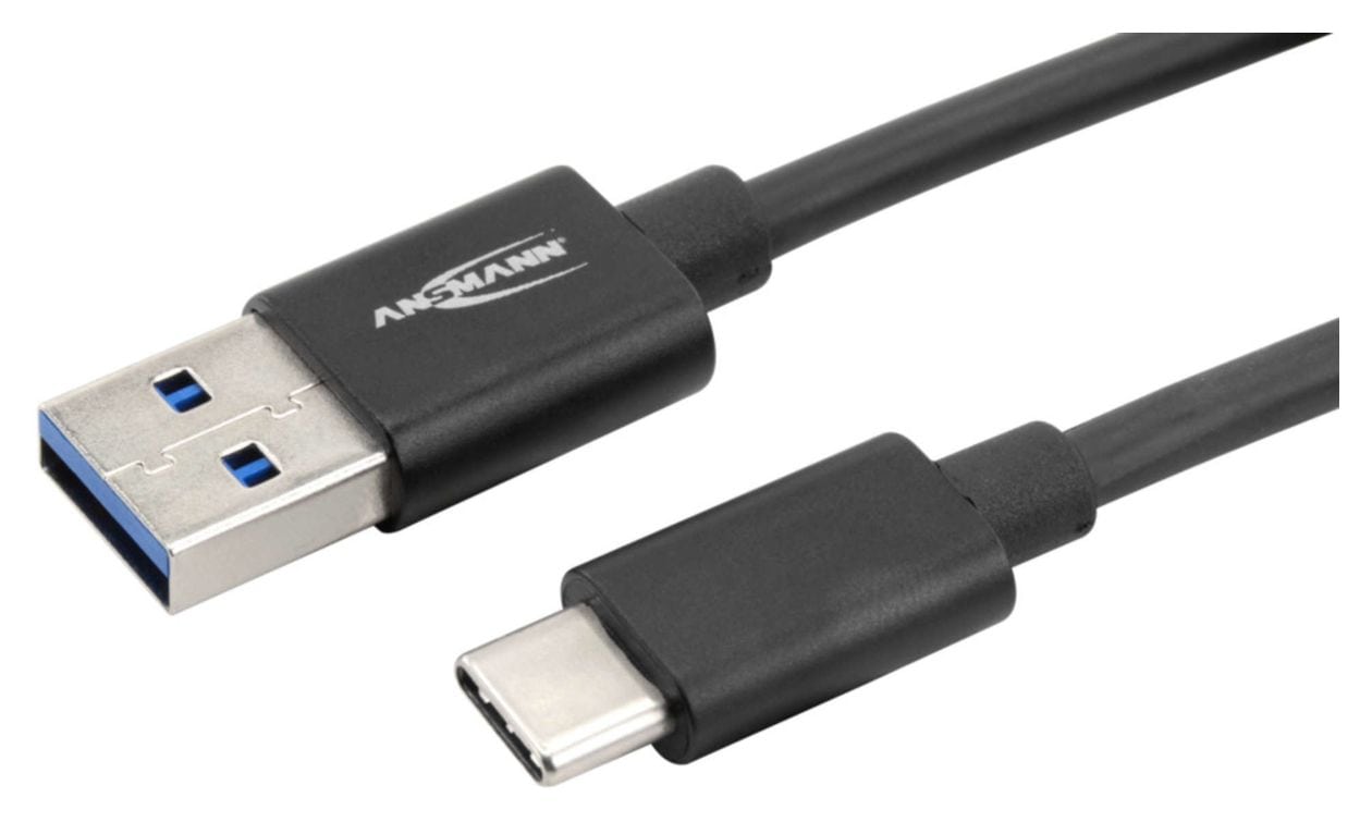 1700-0081 5 Gbit/s Stecker USB A auf USB C 2 m  (Schwarz) 