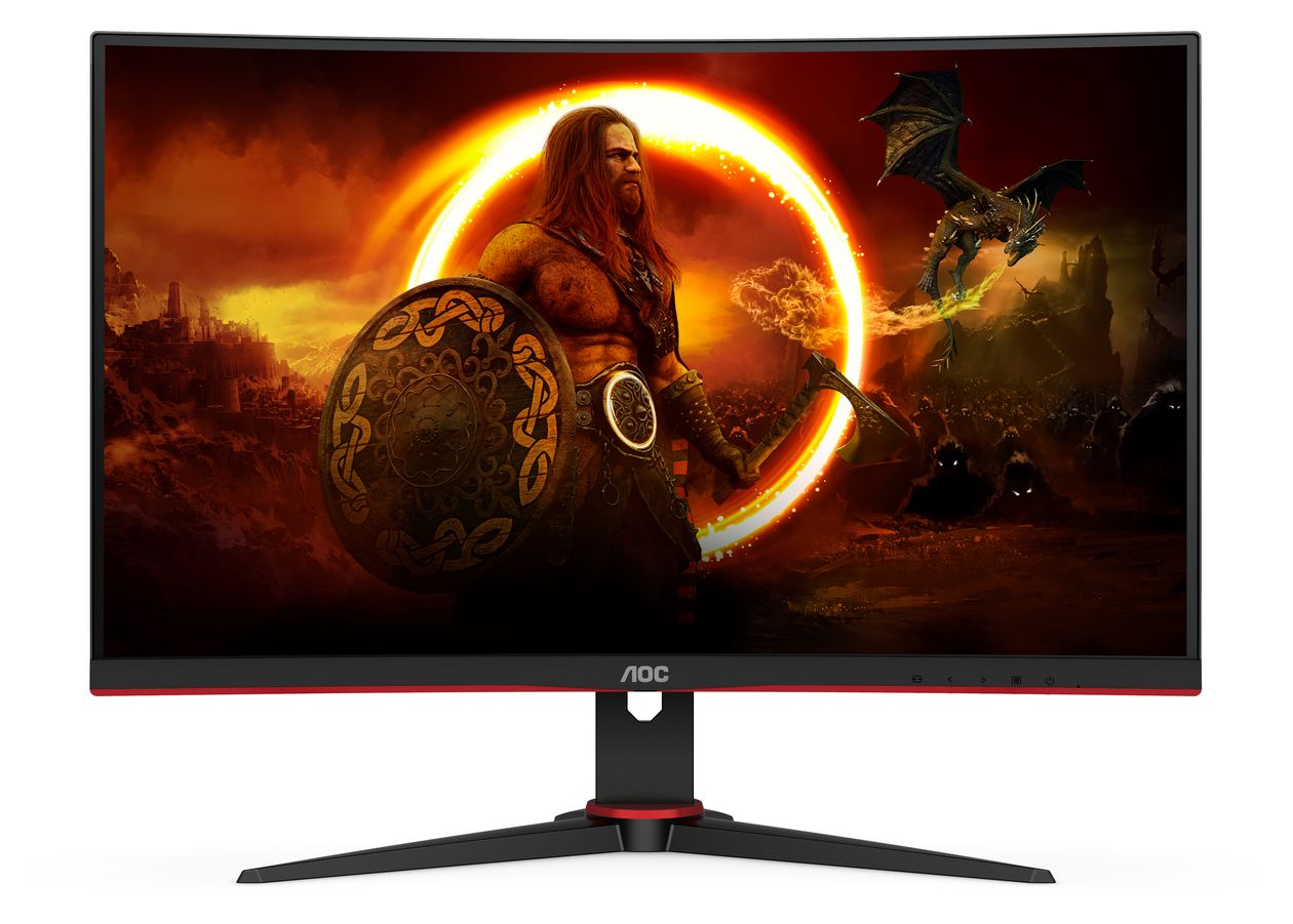 C24G2AE/BK Full HD Monitor 59,9 cm (23.6 Zoll) 16:9 4 ms 250 cd/m²  (Schwarz, Rot) 