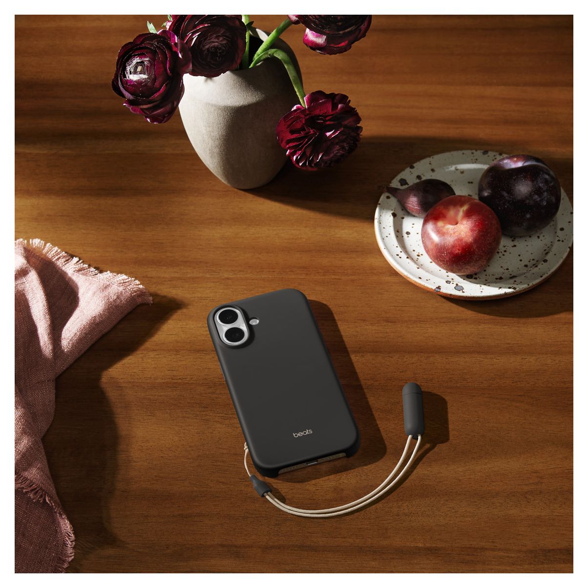 Beats Kickstand Case mit MagSafe Cover für Apple iPhone 17  (Granit, Grau) 