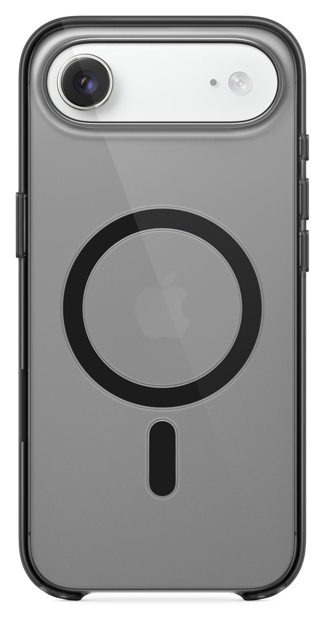 Case mit MagSafe Cover für Apple iPhone Air (Schwarz, Durchscheinend) 