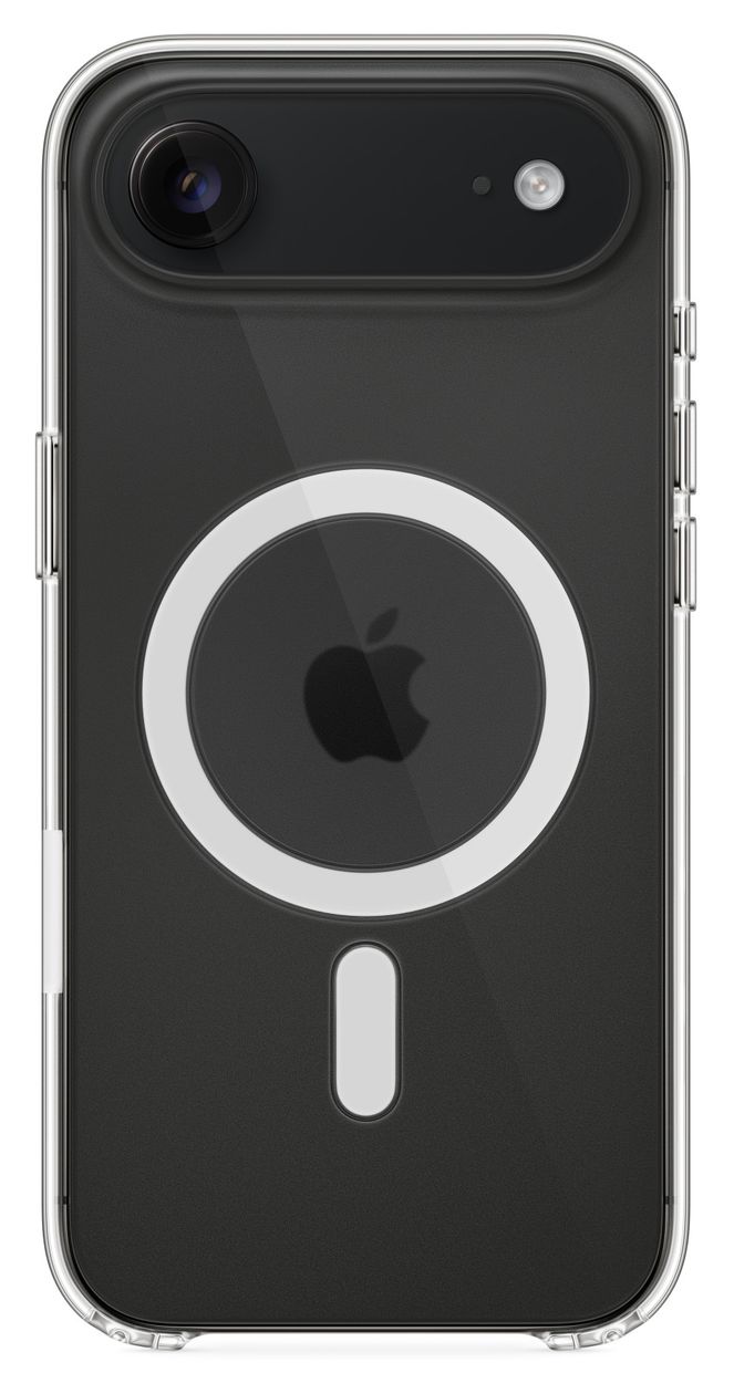 Case mit MagSafe Cover für Apple iPhone Air (Durchscheinend, Weiß) 