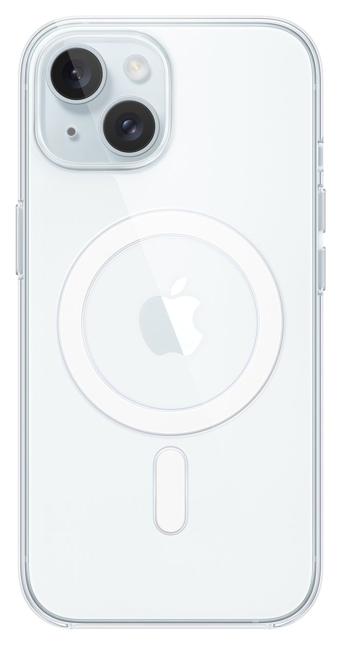 Clear Case mit MagSafe Cover für Apple iPhone 15  (Transparent) 