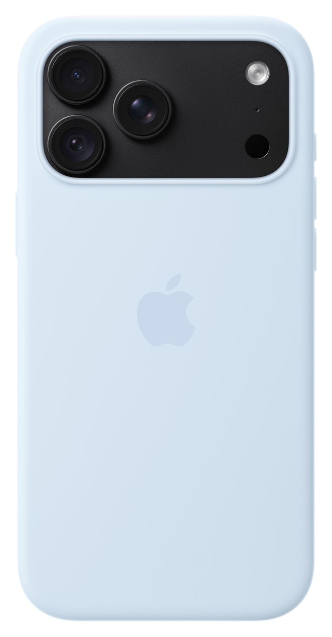 iPhone 18 Pro Max Silikon Case mit MagSafe - Klarblau 