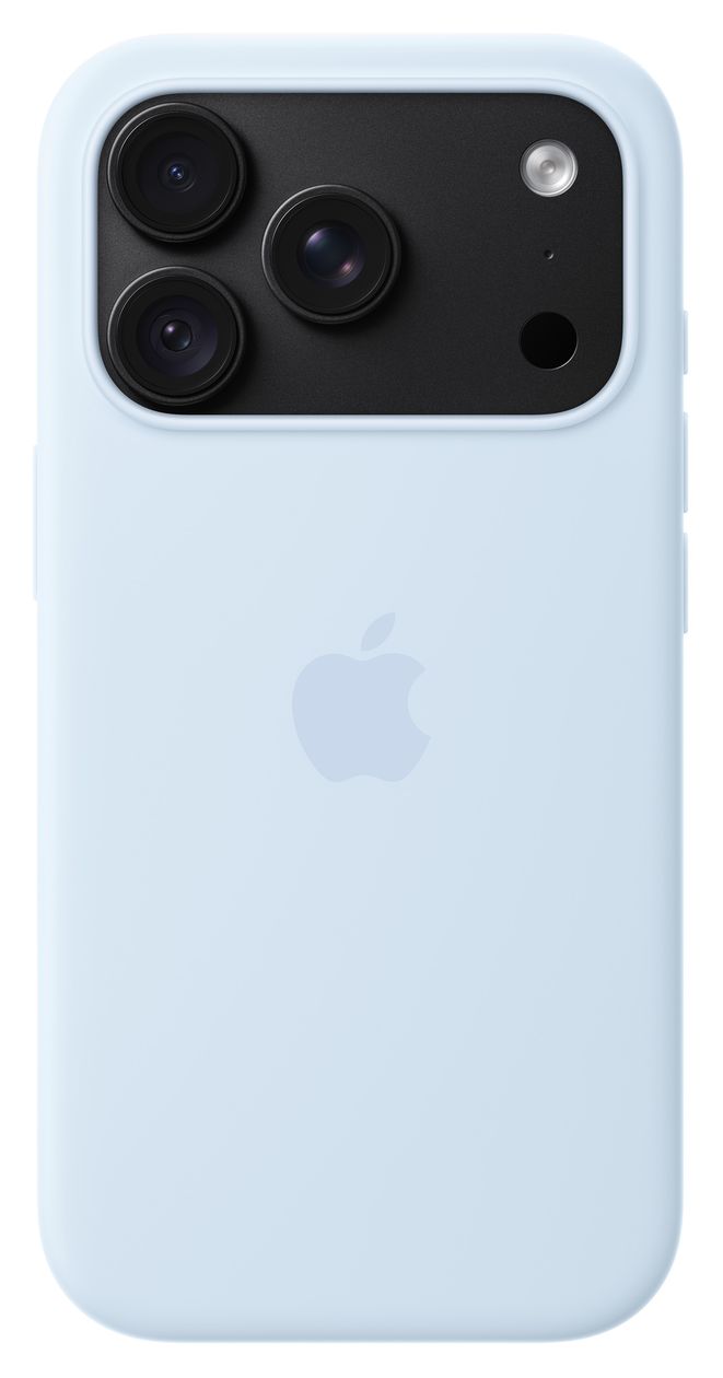 iPhone 18 Pro Silikon Case mit MagSafe - Klarblau 