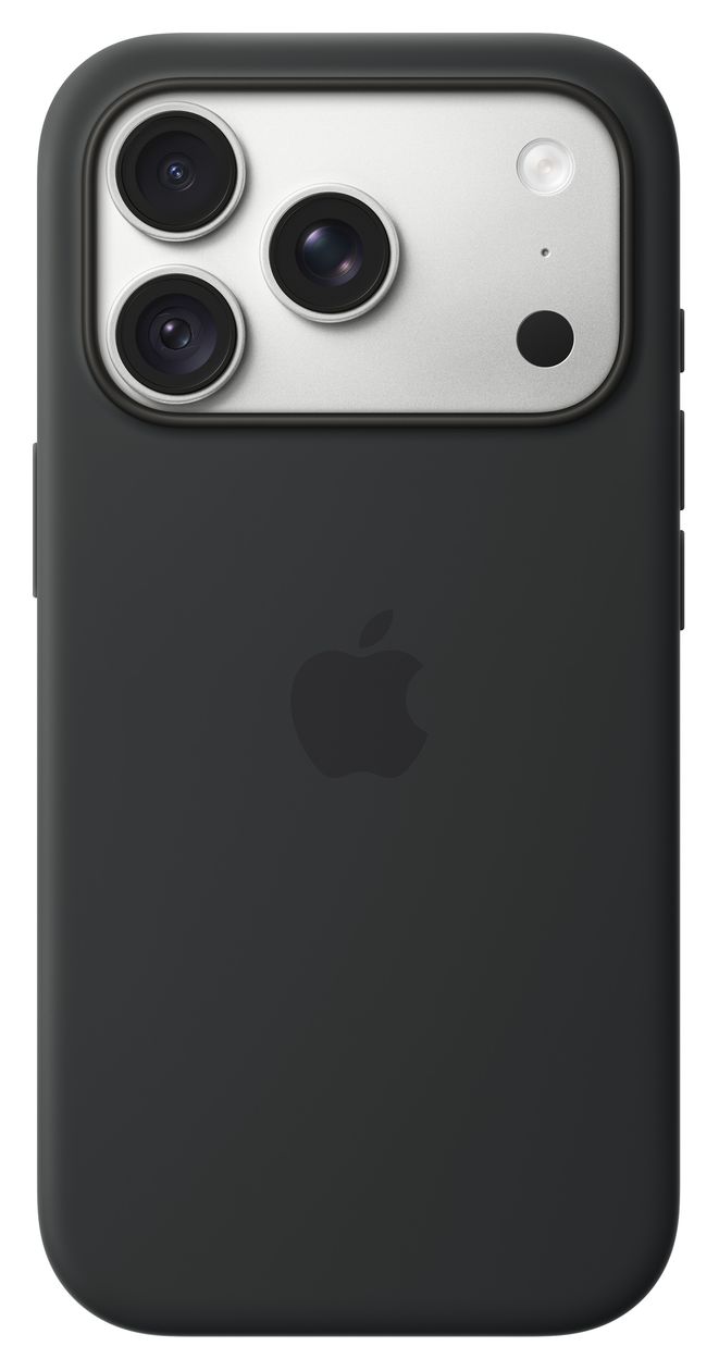 iPhone 18 Pro Silikon Case mit MagSafe - Schwarz 