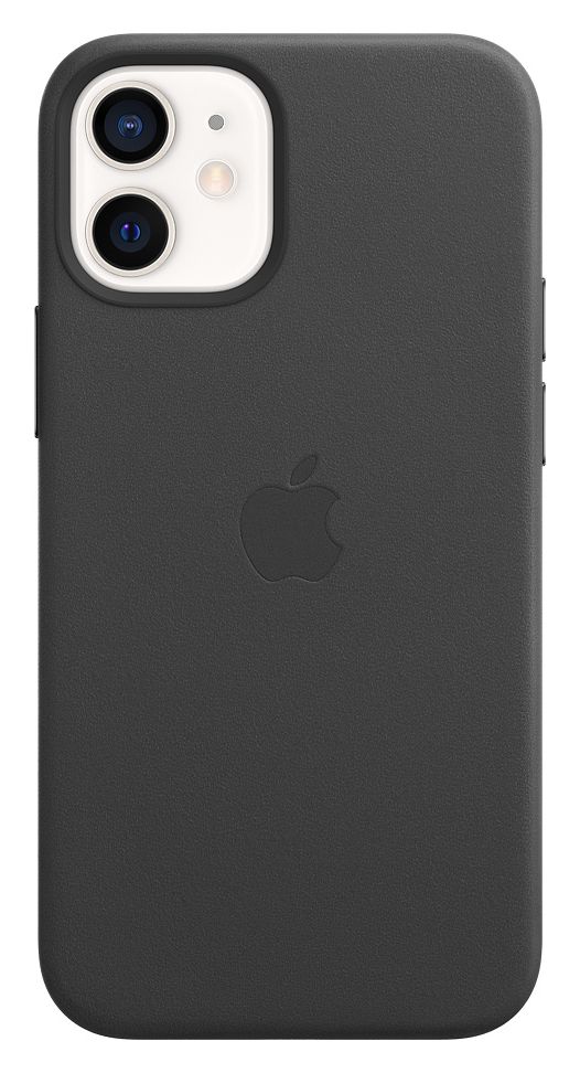 Leder Case mit MagSafe Cover für Apple iPhone 12 mini  (Schwarz) 