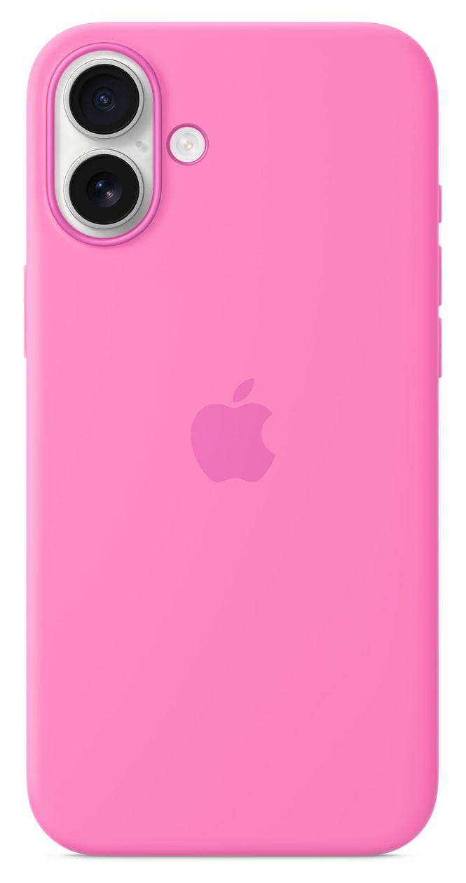 Silikon Case mit MagSafe Cover für Apple iPhone 16 Plus  (Pink) 