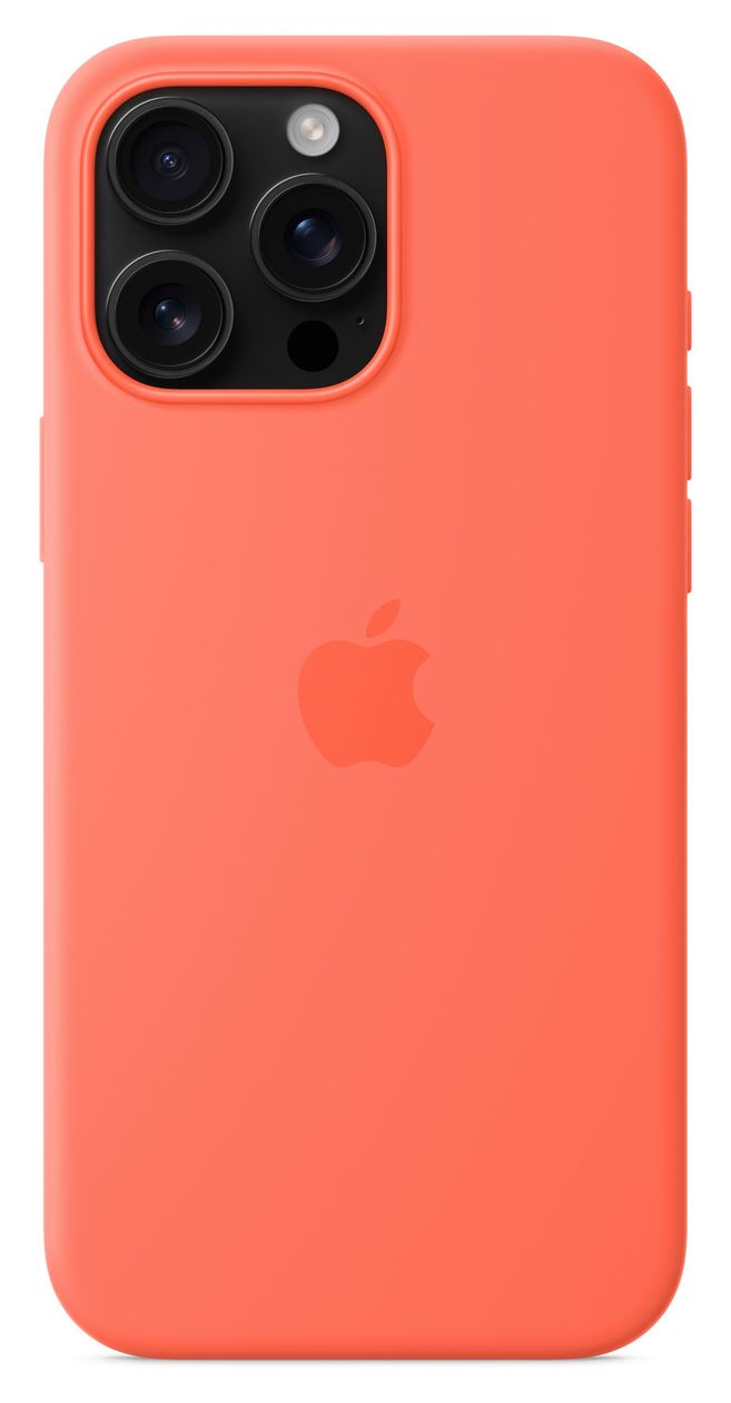 Silikon Case mit MagSafe Cover für Apple iPhone 16 Pro Max  (Orange) 