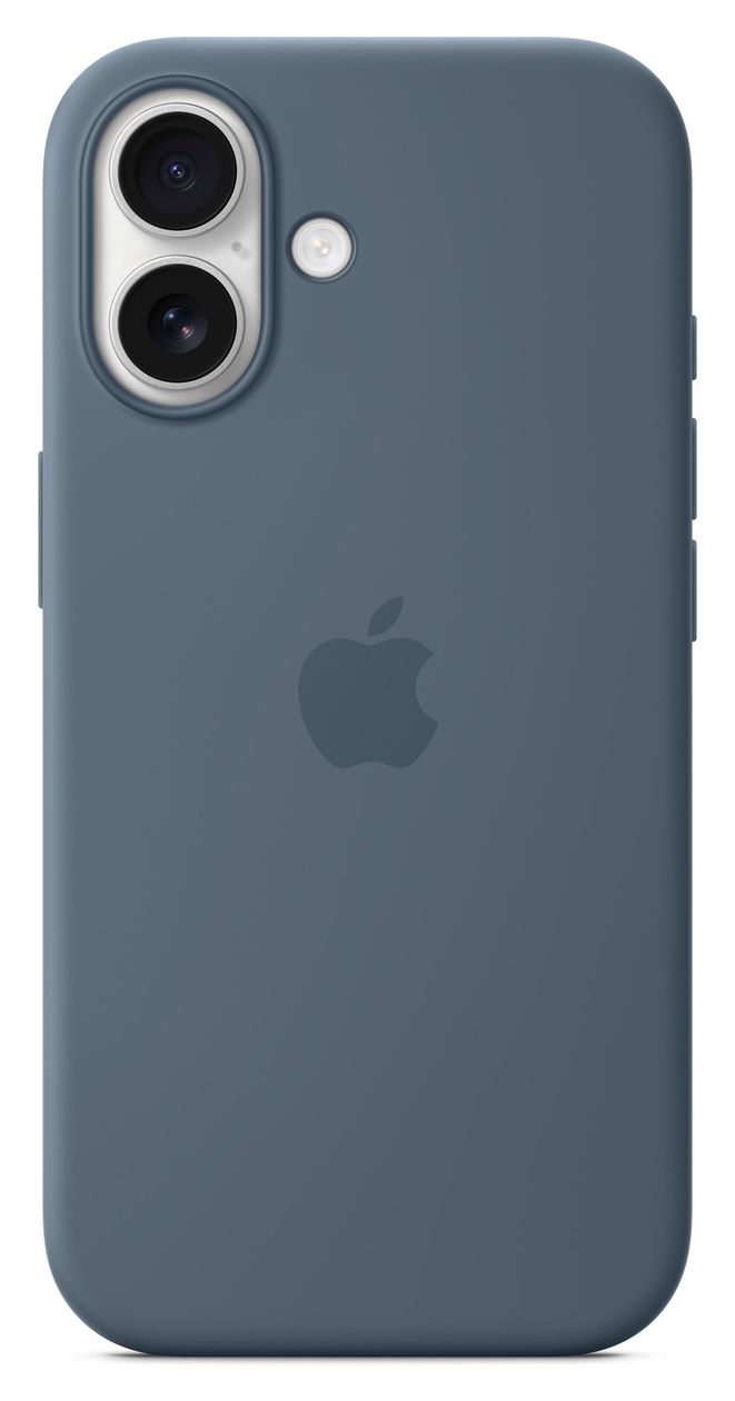 Silikon Case mit MagSafe Cover für Apple iPhone 17  (Blau) 