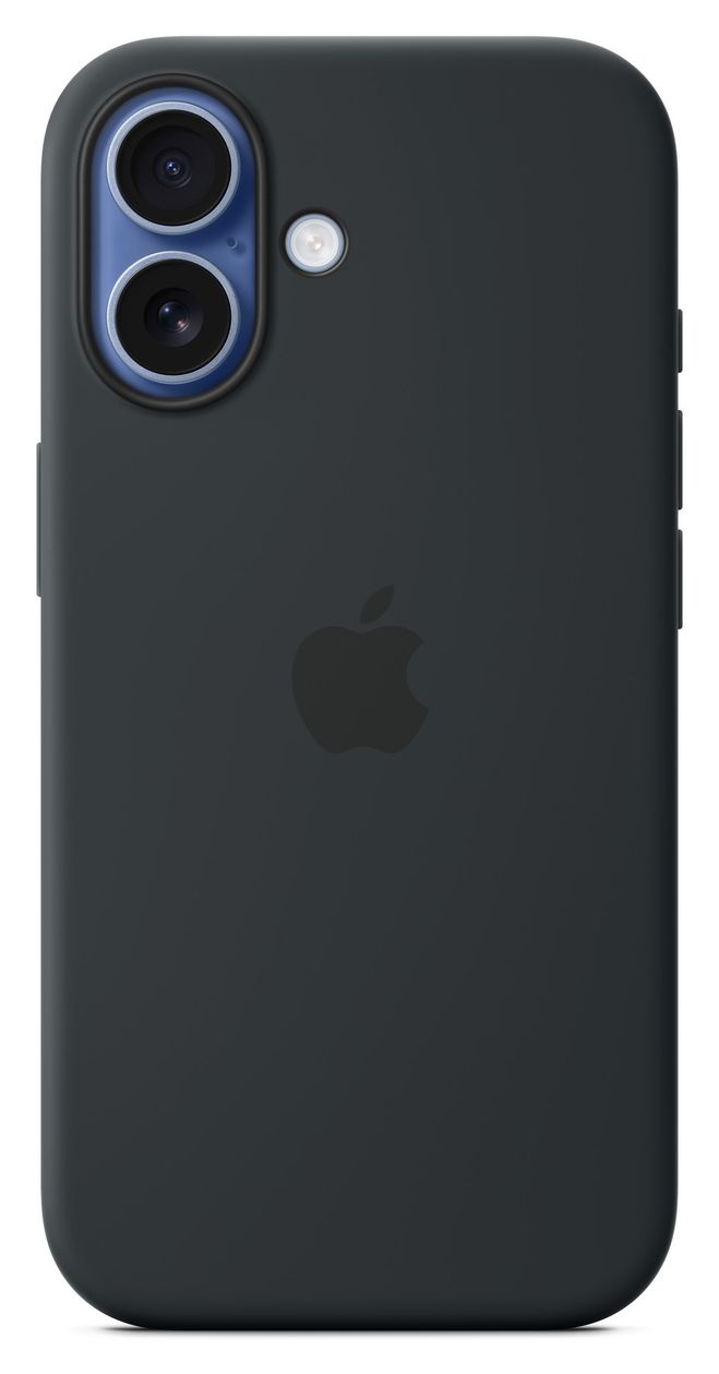 Silikon Case mit MagSafe Cover für Apple iPhone 17  (Schwarz) 