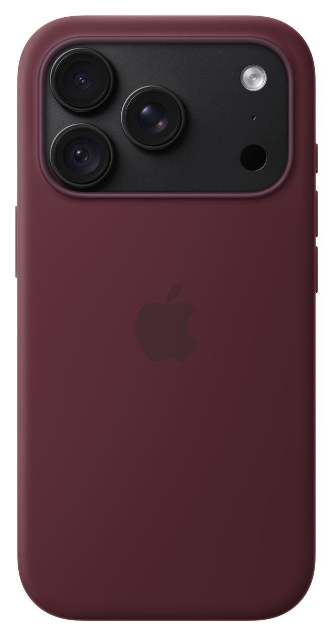 Silikon Case mit MagSafe Cover für Apple iPhone 18 Pro  (Burgund) 
