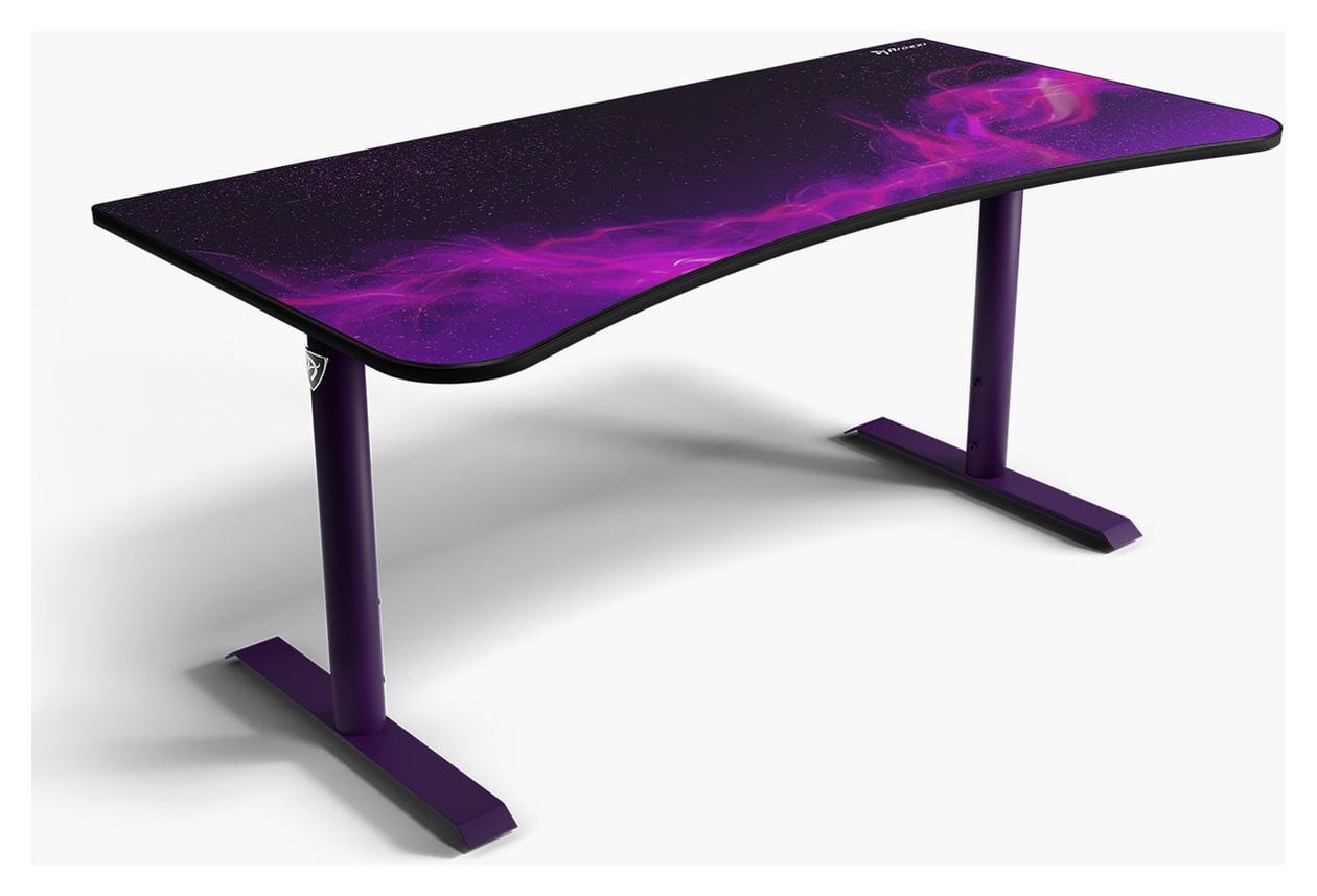 Arena Gamingtisch bis 80 kg  (Schwarz/Violett) 