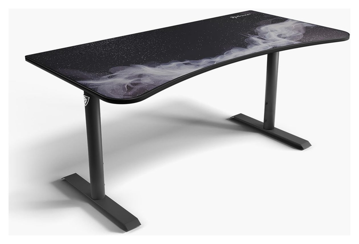 Arena Gamingtisch bis 80 kg  (Schwarz, Weiß) 