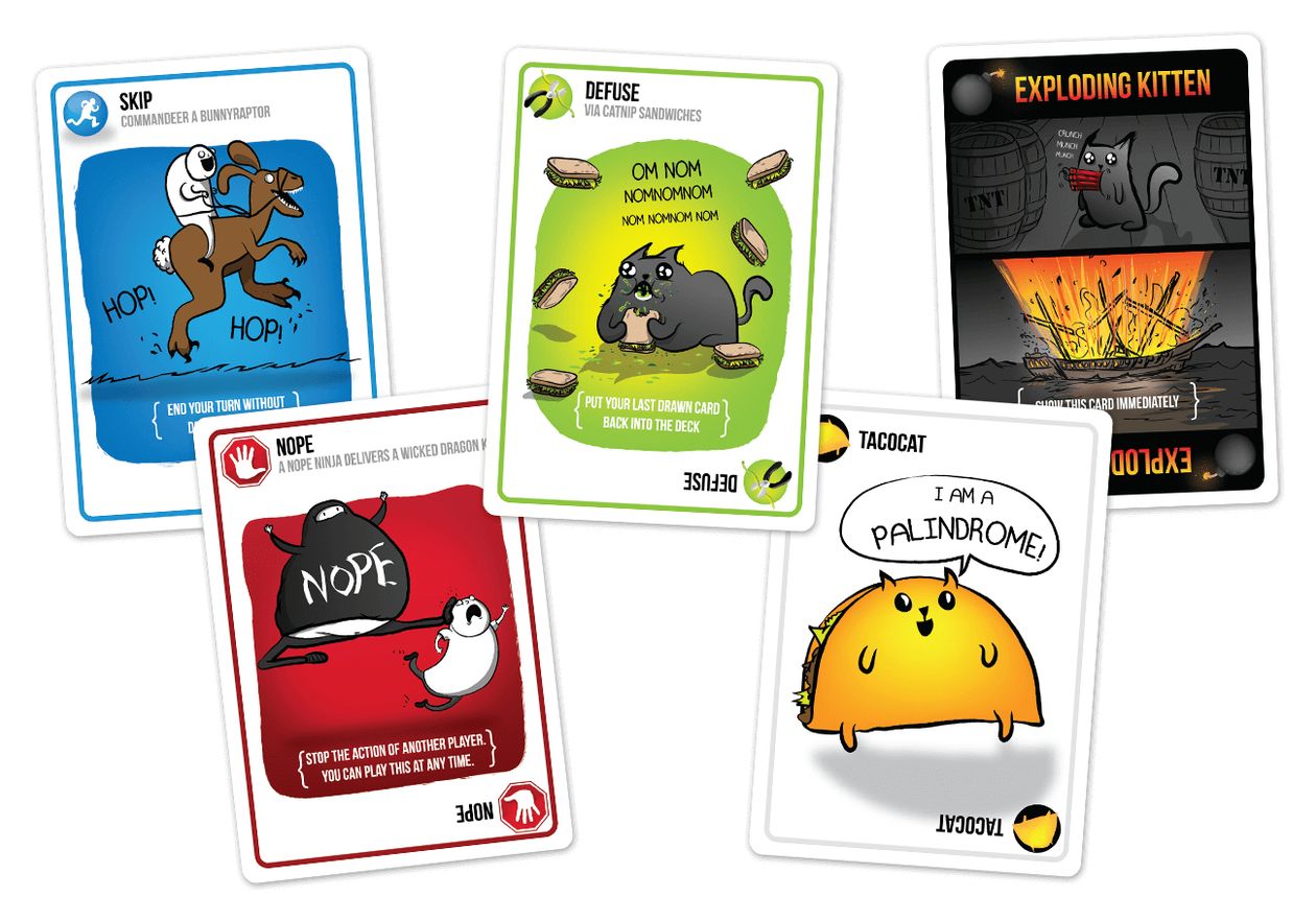 Exploding Kittens Kartenspiel bis zu 5 Spielern ab 7 Jahr(e) 
