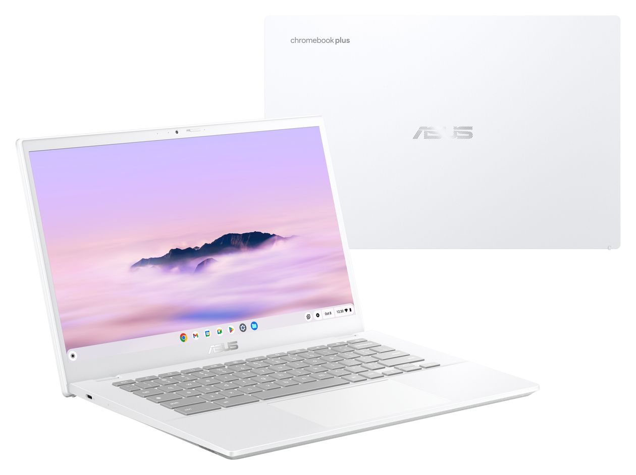 Chromebook Plus CX3402CVA-MW0347 Full HD Notebook 35,6 cm (14 Zoll) 1920 x 1080 Pixel 256 GB UFS ChromeOS Intel® Core™ i5 max. 4,6 GHz  (Weiß) 