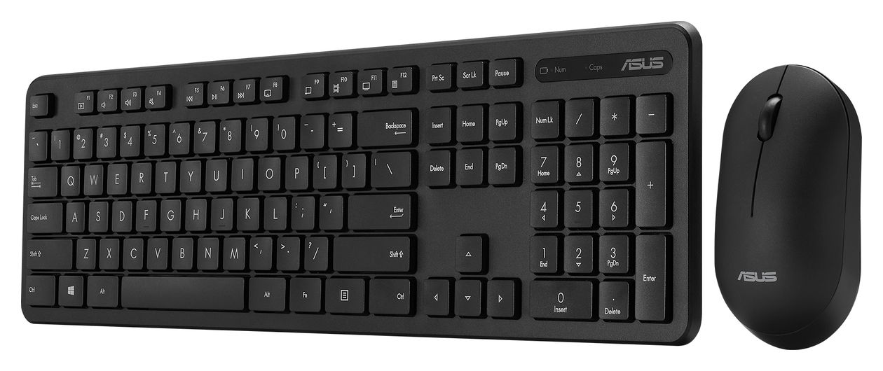 CW100 Universal Tastatur RF kabellos + USB 2.4 GHz  (Schwarz) 
