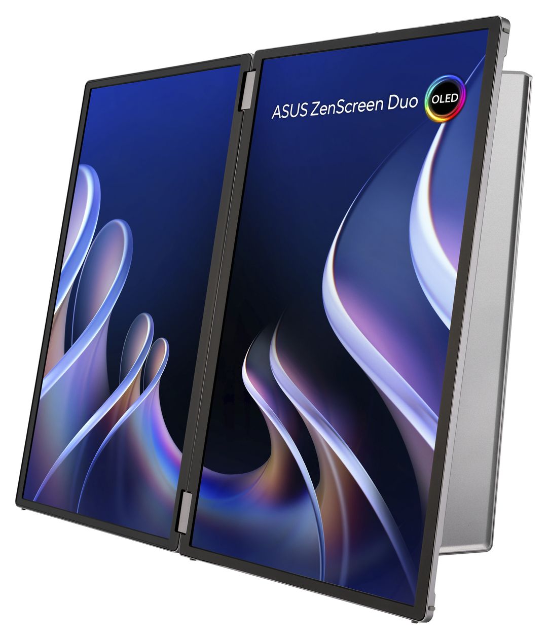 ZenScreen Duo OLED MQ149CD WUXGA Monitor 35,6 cm (14 Zoll) 16:10 1 ms 400 cd/m²  (Silber) 