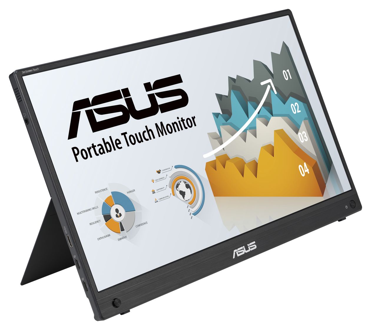 ZenScreen Touch MB16AHT Full HD Monitor 39,6 cm (15.6 Zoll) 16:9 5 ms 250 cd/m²  (Schwarz) 