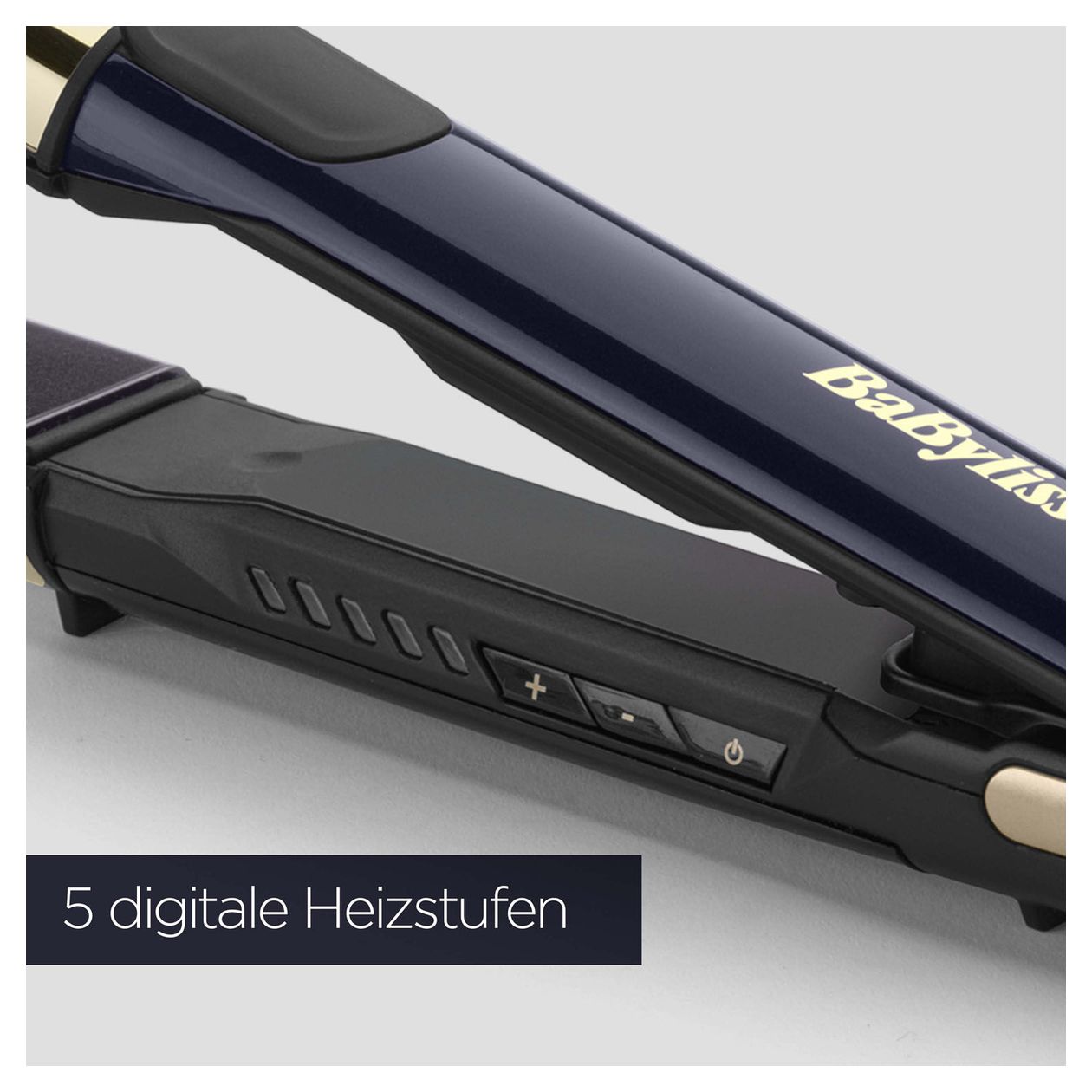 ST484E Black Onyx Haarglätter  (Schwarz, Gold) 
