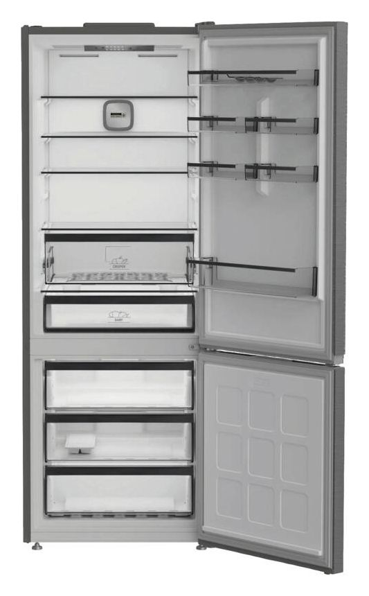 BHK25494X8E 340 l / 150 l Kühl-Gefrierkombi freistehend NoFrost 152 kWh Jahr  (Edelstahloptik) 