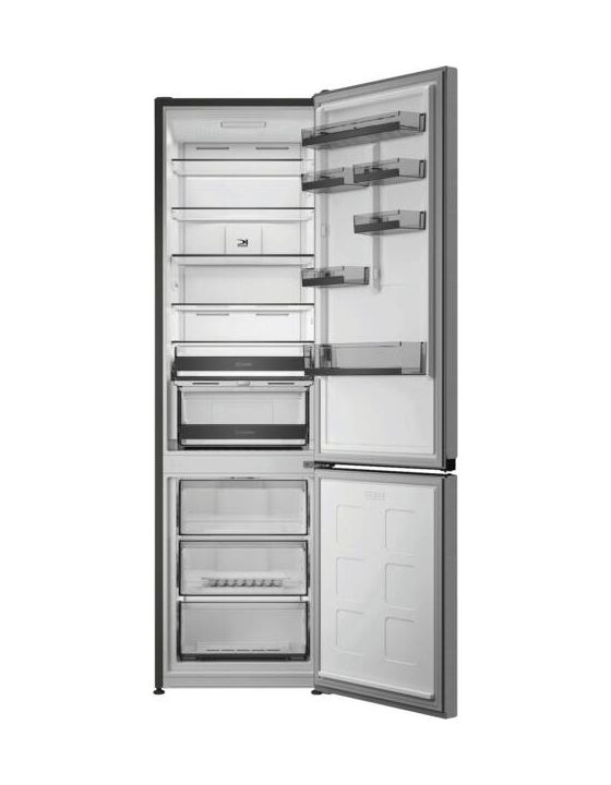 KGDNF20AMIN 297 l / 118 l Kühl-Gefrierkombi freistehend NoFrost 118 kWh Jahr  (Grau) 