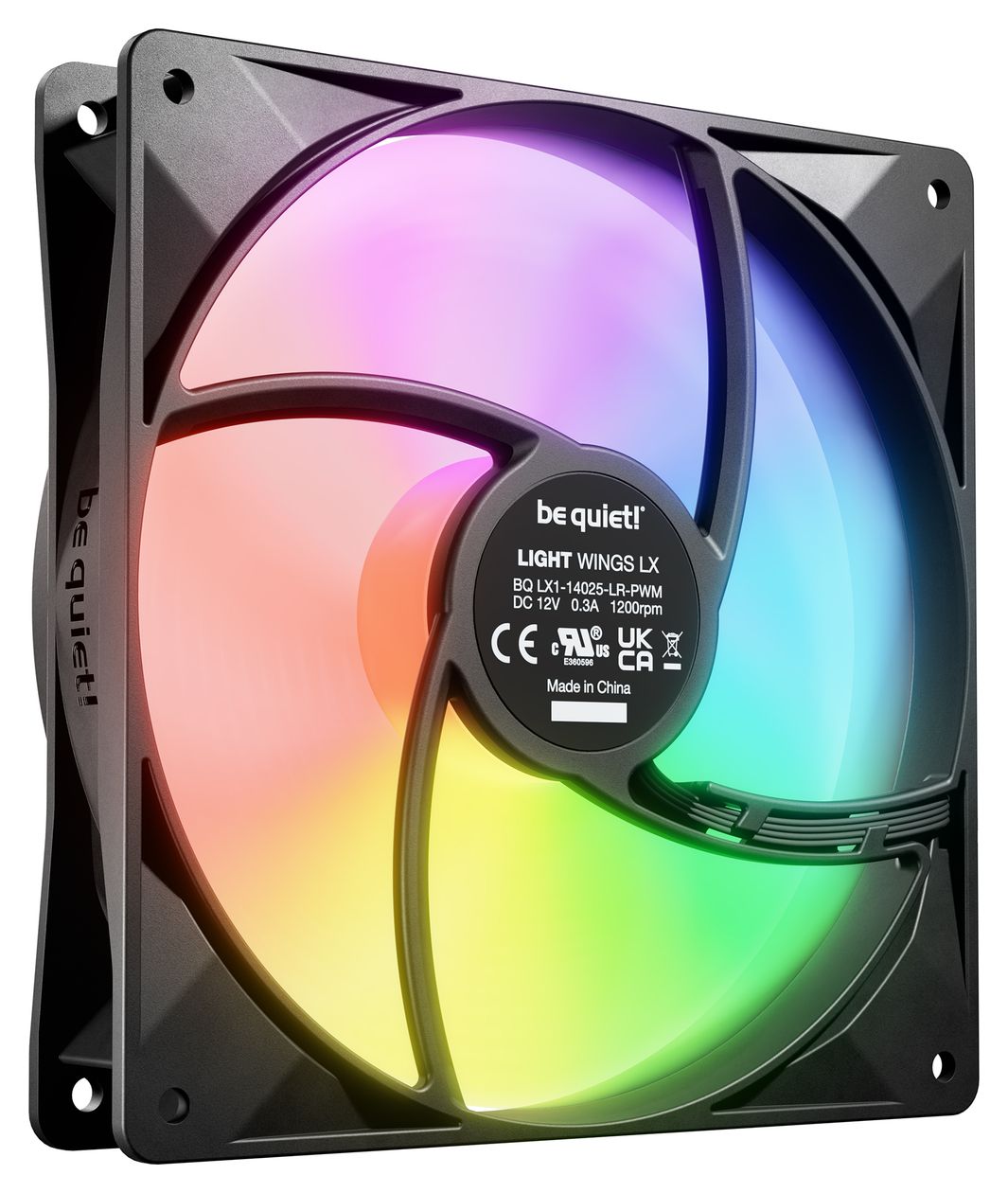 LIGHT WINGS LX 140mm PWM 3-Pack Black 
