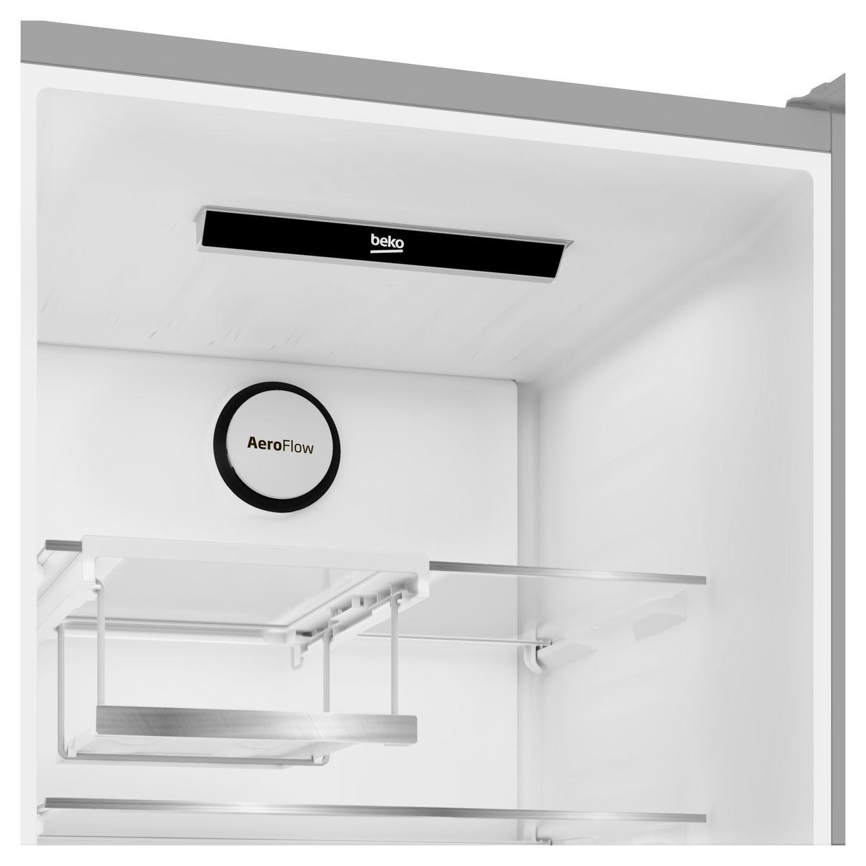 B5RCNE405HXB 249 l / 106 l Kühl-Gefrierkombi freistehend NoFrost 205 kWh Jahr  (Metallisch) 