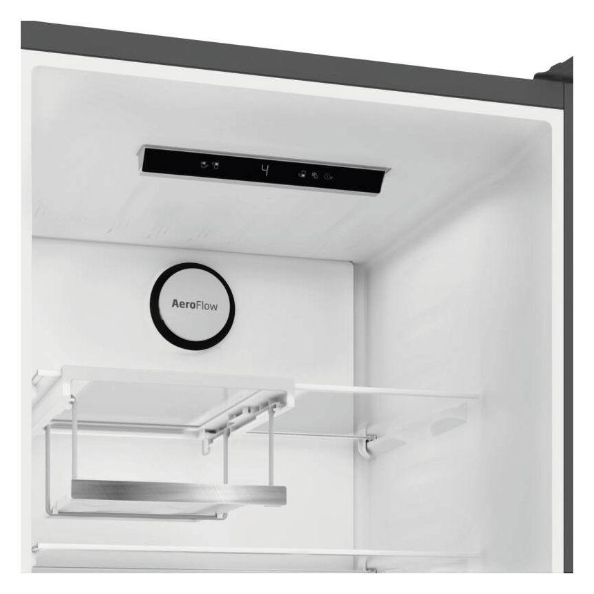 B7RCNA407HG 249 l / 106 l Kühl-Gefrierkombi freistehend NoFrost 135 kWh Jahr  (Edelstahl) 