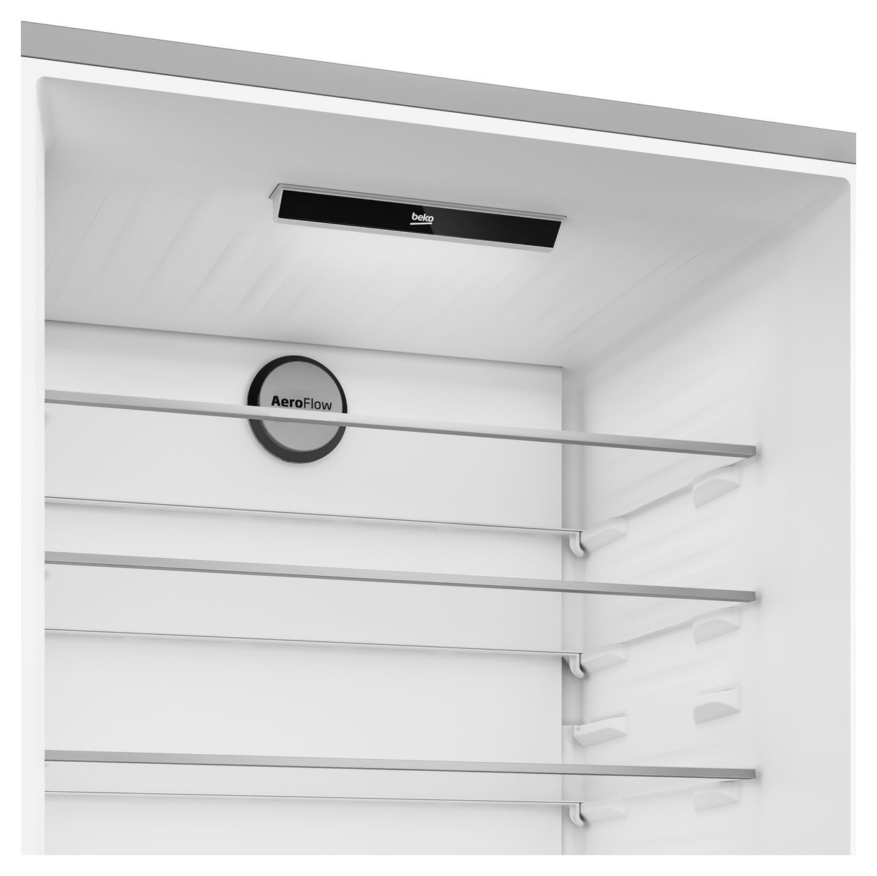 B7RCNE595ZXPW 401 l / 150 l Kühl-Gefrierkombi freistehend NoFrost 240 kWh Jahr  (Edelstahl) 