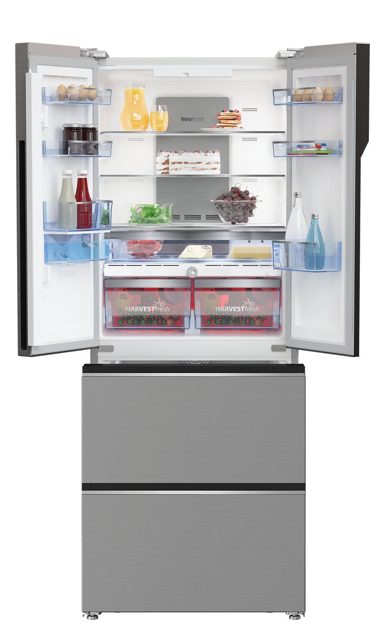 GNE490E30DZXPN Side-by-Side Kühl-/ Gefrierkombination French Door 307 l / 174 l 383 kWh NoFrost 1920 mm x 760 mm  (Edelstahl) 